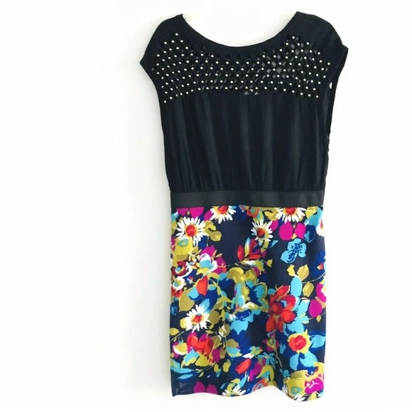 Free People | Womens Floral Dress Cutout Studs Pullover - Picture 1 of 9